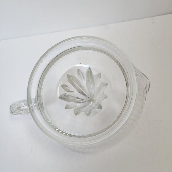 VINTAGE CITRUS JUICER CLEAR REAMER WITH HANDLE AND SPOUT - Picture 6 of 6